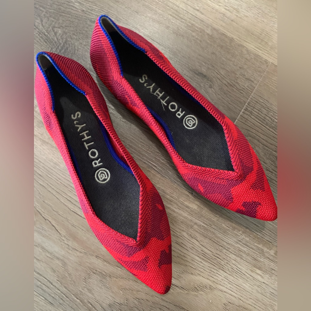 Rothys Discontinued Red Camo